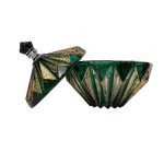 ظرف سبز رنگ با در باز