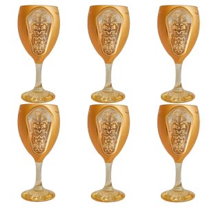 جام شش نفره طرح سلطان طلایی لوکس و پایه‌دار