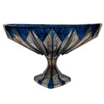 خرید اینترنتی میوه خوری دکوری مودنا طرح ترمه آبی فیروزه‌ای