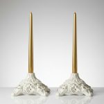 ست جفت شمعدان دکوراتیو لوکس مناسب میز ناهارخوری و کنسول.