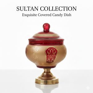 صنایع دستی حکاکی روی شیشه و رنگ‌آمیزی کوره ای ثابت مدل سلطان.